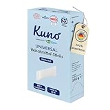 Kuno Sticks - Plastikfreier Waschmittel Pod – Nachhaltige Waschmittel-Alternative | Ultra-kompakt & biologisch abbaubar | Für alle Waschmaschinen | 20 Waschladungen (1)