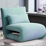 GSYJHHA Bodenstuhl mit rückenlehne, Bodenstuhl Meditationskissen, Gepolsterter bodenstuhl, Japanischer Legless Bodenliege, Kann als Liege, Matratze, Sofa verwendet Werden(Color:Grün)