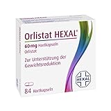 Orlistat HEXAL® 60 mg Hartkapseln | 84 St| Schneller zum Wunschgewicht | Effektiver abnehmen | Mit 3-fach Wirkung | Bis zu 50% mehr abnehmen