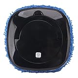 Bonbela Automatischer Wischroboter-Roboter-Roboterbodenreiniger Intelligenter Mop-Mop-Kehrmaschine mit Unter Druck Stehender Rotierender Wischungs-Anti-Kollision für (Schwarz)