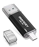 Miangsy USB Stick 128GB 3.0, 2-in-1 USB Speicherstick, USB Stick mit USB C, USB-A und Type-C, OTG Unterstützung, für PC, Tablet, Laptop, MacBook, Typ C Handy (Tatsächliche verfügbare Kapazität: 117GB)