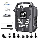 GICLE 60PSI Paddle Board Pumpe Elektrische SUP Pumpe, zweistufiges schnelles Aufpumpen mit DC 12V Autostecker für Paddleboard, Reifen, Boot, Zelt
