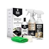 Shieldon Protects Sink Restorer Spüle Imprägnierung und Reinigung Set - Drei Reiniger für Küche Spüle + 2x Schwamm und Mikrofasertuch - Granit, Blanco, Silgranit Reiniger für Granitspüle