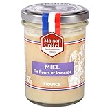 Maison Crétet | Honig aus Frankreich, Lavendelblüten, nicht pasteurisierter Honig, 100 % natürlich, Glastopf 250 g