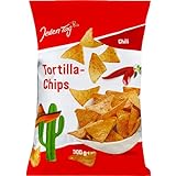 Jeden Tag Tortilla Mais Chips mit Käsegeschmack 300 g | Knusprige Maischips für den perfekten Snackmoment | Leckerer Genuss als Knabberartikel (1er Pack, Chili)