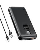 Power Bank 30000mAh VEEKTOMX Powerbank USB C PD 20W Externe Handyakkus mit 4 Ausgänge & 2 Eingänge PD3.0 QC3.0 Tragbares Ladegerät Kompatibel mit iPhone/Samsung/Huawei/iPad usw.