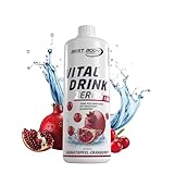Best Body Nutrition Vital Drink ZEROP® - Granatapfel-Cranberry, Original Getränkekonzentrat - Sirup - zuckerfrei, 1:80 ergibt 80 Liter Fertiggetränk, 1000 ml