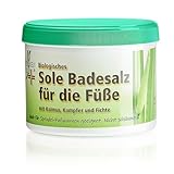 CristinenMoor Biologisches Sole Badesalz für die Füße 500 g, 100% natürliche Fußpflege, gegen Trockenheit, schwitzende Füße, Fußgeruch I naturkosmetisch zertifiziert by ICADA