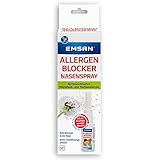 Emsan® Allergenblocker Nasenspray | bei Heuschnupfen bzw. allergischer Rhinitis | Spray für die Nase | Wirksamkeit klinisch belegt | Langanhaltende Befeuchtung | 15 ml