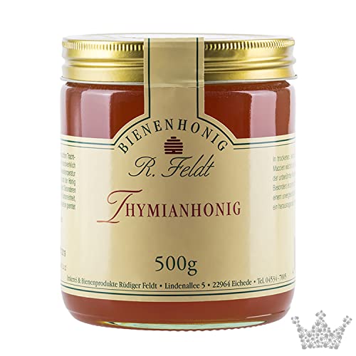 R. Feldt Honige Thymian Honig, wilder Thymian, aus alpiner Region, sehr aromatisch, unfiltriert, 500g