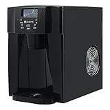 Juskys Eiswürfelmaschine PIM200L mit 2in1 Direkt-Spender & Timer — bis 12kg / Tag, Eiswürfel in 6-10 Minuten, 2 Größen, 2L Tank — Eiswürfelbereiter schwarz