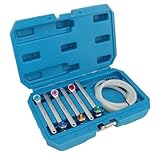 Bremsreinungsschlüsselwerkzeug, Rückfluss, Effiziente Spülung, Bremsspülschlüssel, Farbadapter, Stecker, Silikonschlauch, Hohe Härte mit Speicherbox für