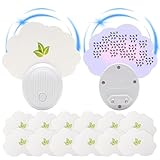 Fluginsektenfalle, Insektenfänger, Fliegenfalle für Innenbereich, Fliegende Insektenfalle, Mückenlampe, Plug-in-Fruchtfliegenfallen für Fruchtfliegen, Moskito, Motte (2 Gerät+12 Klebefallen)