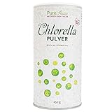 Chlorella-Pulver aus Deutschland - Regional, Rein & Kontrolliert (Roh Vegan) Chlorella Algen reich an Vitamin B12 Eisen Spermidin Chlorophyll Grüne Mikroalge - Chlorella Vulgaris Powder | PureRaw 250g
