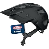 ABUS MTB-Helm MoDrop - robuster Fahrradhelm mit guter Belüftung für Mountainbiker - individuelle Passform - für Damen und Herren - Schwarz Matt, L