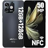 Ulefone Note 16 Pro Handy 12GB+128GB/256GB erweiterbar 50MP Kamera Octa Core Android 13 Smartphone Ohne Vertrag 6,52' Display 4400mAh 4G Dual SIM Handys Mobile Fingerabdruck Face ID GPS OTG - Schwarz