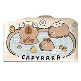 Geonoy Badteppich, rutschfest, Capybara, Badezimmer-Bodenmatte, weich, saugfähig, Kieselalgen, Schlammteppich, Duschzubehör, Bathrug, Heimdekoration für Küche, Hotel, Boden