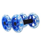 JUMPLAWN Fitness Bauchroller Für Männer Und Frauen Ab Wheel Mit Ergonomischen Griffen Und Tragbar Zum Abnehmen Und Muskelaufbau Für Heimtraining