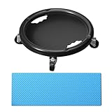 Abdominal Wheel Board, Core Slider Roller, 11.02x11.02x3.15 inches, Home Workout Equipment, Exercise Ab Wheel Trainer, 360 Rotation Fitness Tool, for Gym Floor Mat Included