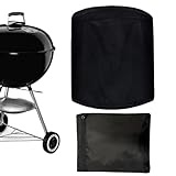 Schutzhülle für Outdoor-Grill – Schutz für runde Grills, für Feuerstellen im Freien | 210D Oxford-Gewebe, robust und UV-beständig, mit Kordelzug, für den Innenbereich