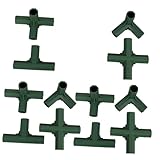 KONTONTY 12 Stück Gartenhalterungsverbinder Gewächshausteile Verbinder für Gartenpfähle Gartenrahmenverbinder Ersatzteile für Gewächshausreparaturen pp Grün