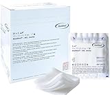 Kompressen Sterile 10x10cm 50 Stück Wundkompressen STERIL 8 Lagen Wundauflage Verbandsmaterial Mullkompressen Wundgaze Kompresse zur Wundversorgung Blutabsorption+E-Book (über Gesundheit)