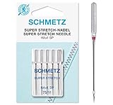 SCHMETZ | 5 Nähmaschinennadeln | Super Stretch | HAX1 SP | Nadeldicke 75/11 | auf jeder gängigen Haushaltsnähmaschine einsetzbar