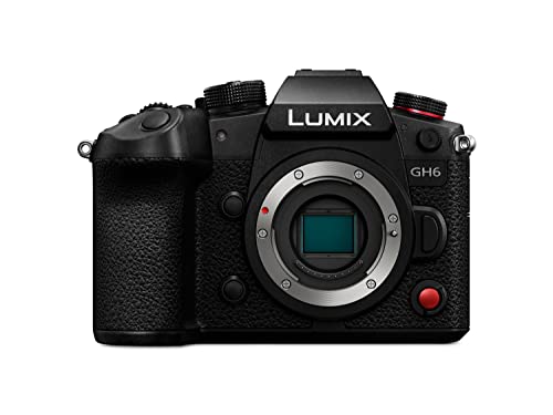 Panasonic LUMIX DC-GH6 Hybridkamera (25 MP, Dual I.S, OLED-Sucher, Kälte-/Staub-/Spritzwasserschutz) schwarz