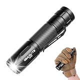 GEARLITE LED Taschenlampe Aufladbar, 1200 Lum Taschenlampe LED Superhelle Mini Torch mit 3 Lichtmodi und Langer Betriebsdauer, IP65 Wasserdichte Taktische Handlampe für Camping Angeln Wandern, Notfäll