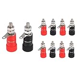Sttejlbho R 10 Stueck 3.8 mm Gewinde 4mm Bananenstecker Buchse Binding Post Anschluss Klemme