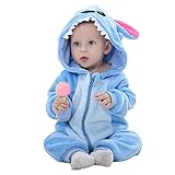 Unisex Baby Strampler Overall Kostüm Mantel Kapuze niedlich Kinderkostüm Stitch Pyjama Tierform 18-24 Monate 21-H, 21-h, 18-24 Monate