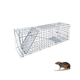 Rattenfalle Mausfänger Humane Live Tier Schädling Nagetier Mic Vermin Köder Metallkäfig für Indoor &Outdoor