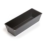 Original Kaiser Classic Backform Kastenform 25cm x 11cm x 8cm, Königskuchenform antihaftbeschichtet, Brotbackform, sauerteigbeständig, gleichmäßige Bräunung, Schwarz