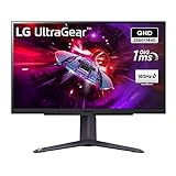 LG Electronics 27GR75Q-B UltraGear Gaming Monitor 27' (68,5 cm), 2.560 x 1.440, 16:9, QHD 1440p, 99% sRGB, HDR10, 165 Hz, 1 ms GtG - Schwarz