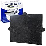 4 Stück Aktivkohlefilter für Dunstabzugshaube Modelle DKF12-1 DKF121 288x242x20 mm mit dem Originalcode 06228731 für Miele - MONTERAL