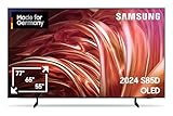Samsung OLEDGQ65S85D 4K Fernseher 65 Zoll (163 cm), OLED HDR, Dolby Atmos, TV mit Neural Quantum AI Gen2 Prozessor, AI Upscaling, Smart TV, KI, Deutsches Modell (2024)