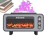 Luftbefeuchter für das Schlafzimmer – Aromatherapie-Stecker Fire Diffusor | Luftbefeuchter für Spa-Zimmer, USB-Powered 200 ml, Schlafzimmer mit LED-Licht für Badezimmer