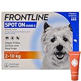 Frontline Spot on für Hunde - Zuverlässiger Schutz gegen Zecken, Flöhe und Haarlinge – Einfach aufzutragen I Sparset mit give-Away von Pharma Perle (Frontline für Hunde S 2-10 kg 3 St.)