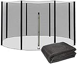 Trampolin Ersatz-Sicherheitsnetz für Gartentrampoline Ø120427cm reißfest & UV-beständig Kompatibel mit 6/8 Stangen Langlebige Ersatzteile für erhöhte Sicherheit