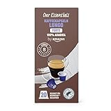 by Amazon Kaffeekapseln Lungo Forte, Geeignet für Nespresso Maschinen, Dunkle Röstung, 20 Stück, 1er-Pack