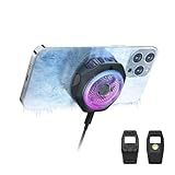 Black Shark Magnetic Cell Phone Cooler 4PRO, Handy-Kühler mit abnehmbarem Griff, App-gesteuerte intelligente Temperaturregelung, tragbarer RGB-Kühlventilator für Phone/Tablet/iPad
