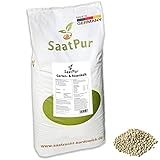 SaatPur® Rasenkalk - 20 Kg für ca 400 qm - Gartenkalk gegen Moos und saure Böden - Magnesiumkalk - Magnesiumkalk als gekörnter Rasen-Kalk-Granulat für einfaches Ausbringen auch mit Streuwagen