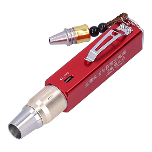 Wiederaufladbare Taschenlampen, LED-Taschenlampe Handheld-USB-Ladegerät mit Überlastungsschutz für Außenbeleuchtung zur Schmuckbewertung