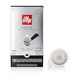 illy Kaffeekapseln E.S.E. Geröstete Kapseln Forte – 12 Packungen à 18 Pads, insgesamt 216 Pads