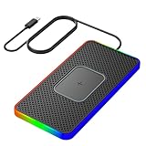 Loadpad für automatisches Ladekissen, Schnellladegerät ohne Rutschen, 15 W | Auto-Ladegerät, unterstützt kabelloses Laden von Smartphones, Ladegerät für die meisten V