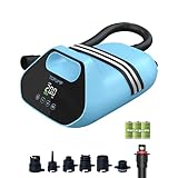 TOPUMP SUP Pumpe Elektrisch Akku TPS300, 20 PSI Hochdruck Elektrische SUP Luftpumpe, 96,2 Wh, Type-C Schnellladung, Auto-Off für Aufblasbare Stand Up Paddle Boards, Boote, Kajak, Kitesurf