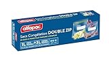 alfapac - Gefrierbeutel mit Doppelreißverschluss, Unisex, luftdicht & wiederverwendbar, Schutz & Konservierungsmittel, 15 x 1 l & 15 x 3 l