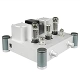MiBoce Klasse-A-Audio-Röhrenverstärker, Single-Ended-HiFi-Stereo-Röhrenverstärker, 10 W*2 Audiophile Leistung, Gehäuse Aus Aluminiumlegierung, Für Heim-Audio-Außenlautsprecher