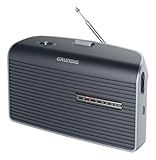Grundig Music 60X Grey empfangsstarkes Radio, UKW, 2 Wellenbereiche zur Auswahl unzähliger Sender, Qualitäts- Lautsprecher, Klangregler für individuelle Klangeinstellung, Automatische Loudness, Grau