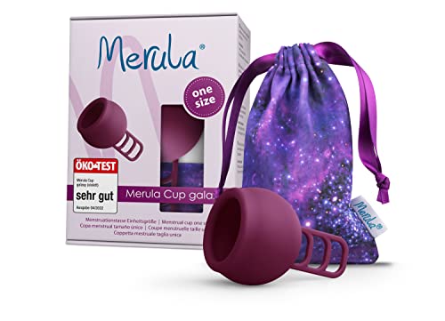 Merula Cup galaxy (violett) - One size Menstruationstasse aus medizinischem Silikon